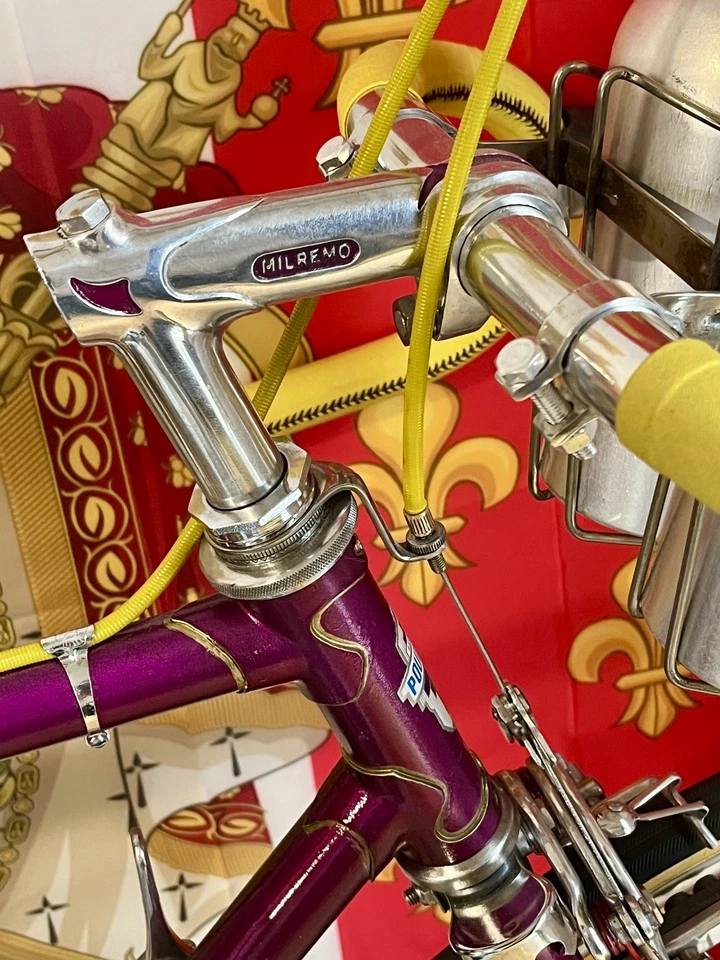 Raymond Poulidor Gr. 55 mit 10 Gänge von 1964 Originallack! Sehr selten! Leder! - Bild 3 von 4