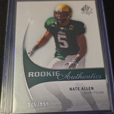 Upper Deck 2010 SP Authentic Rookie Authentics Nate Allen #198 Serial /999