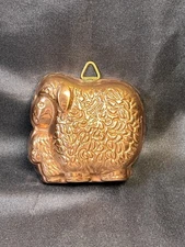 Vintage 1990s Avon Farmyard Friends Copper Tin Lined Mold Sheep 3.5x3.5”