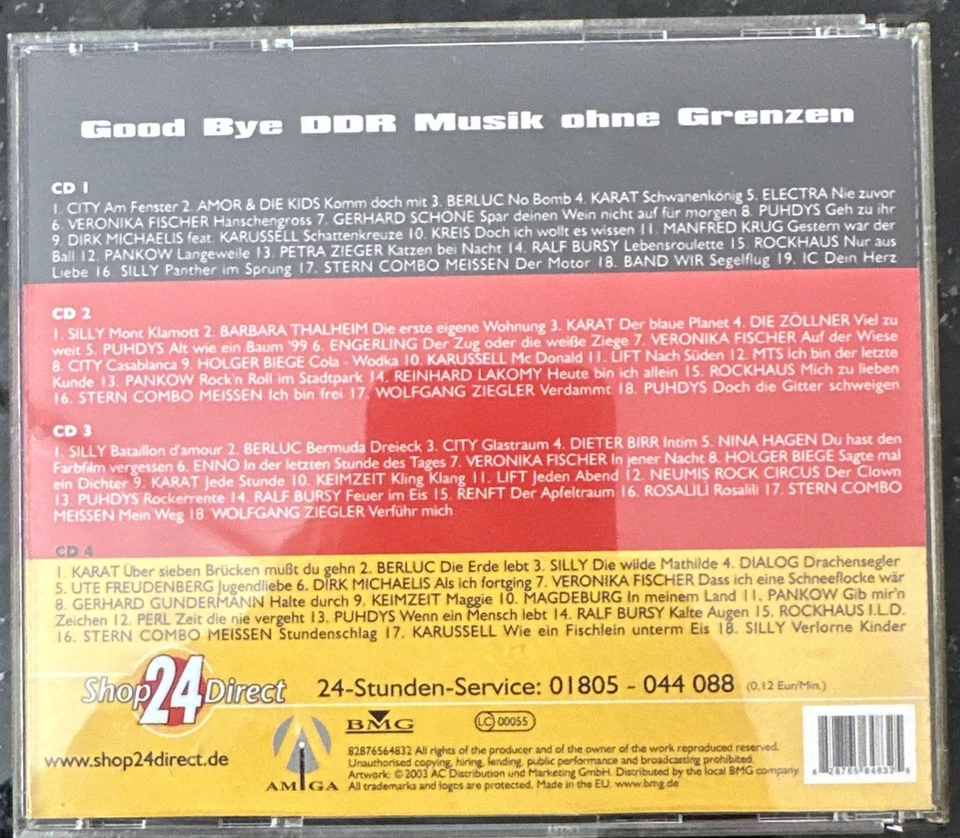 Good Bye DDR - 4 CD‘s - Gebraucht Sehr Gut - Shop 24 Direct  - Bild 2 von 2