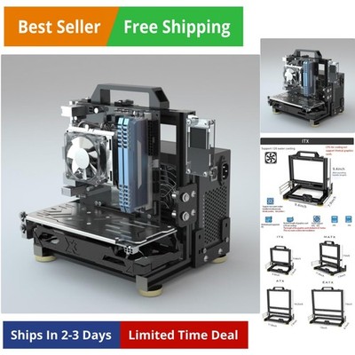 PC Creative Assembly Frame  Bench，Open Air Frame Case, DIY Computer Motherboa...
