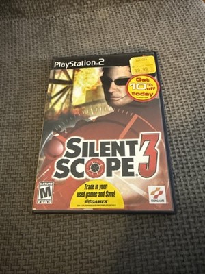 Konami Silent Scope 3 Complete Manual Sony PlayStation 2 Shooter M Rated 2002