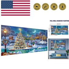 Christmas Night Diamond Painting, DIY 5D Diamond Painting Kits for Adults Ful...