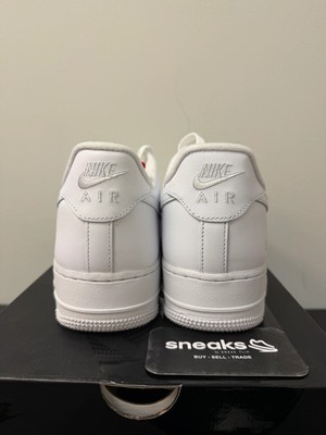 Size 9.5 - Nike Air Force 1 x Supreme Low Box Logo - White for