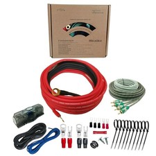 4GA OFC Amp Wiring Kit 3000W Complete Amplifier Install Wire Set