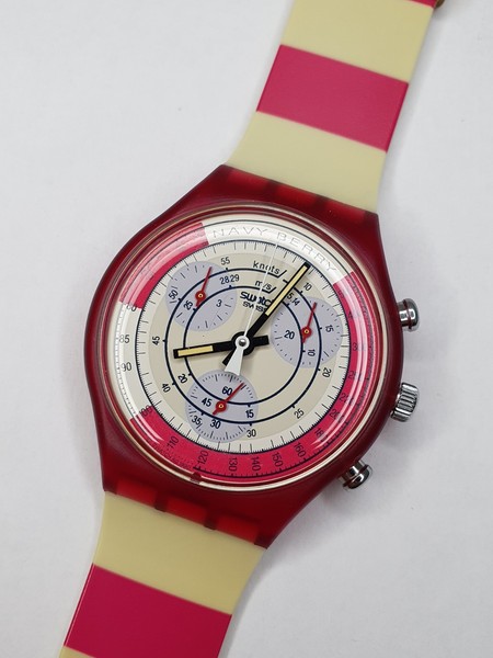 Swatch Chrono Navy Berry SCR100 - funziona - 37mm
