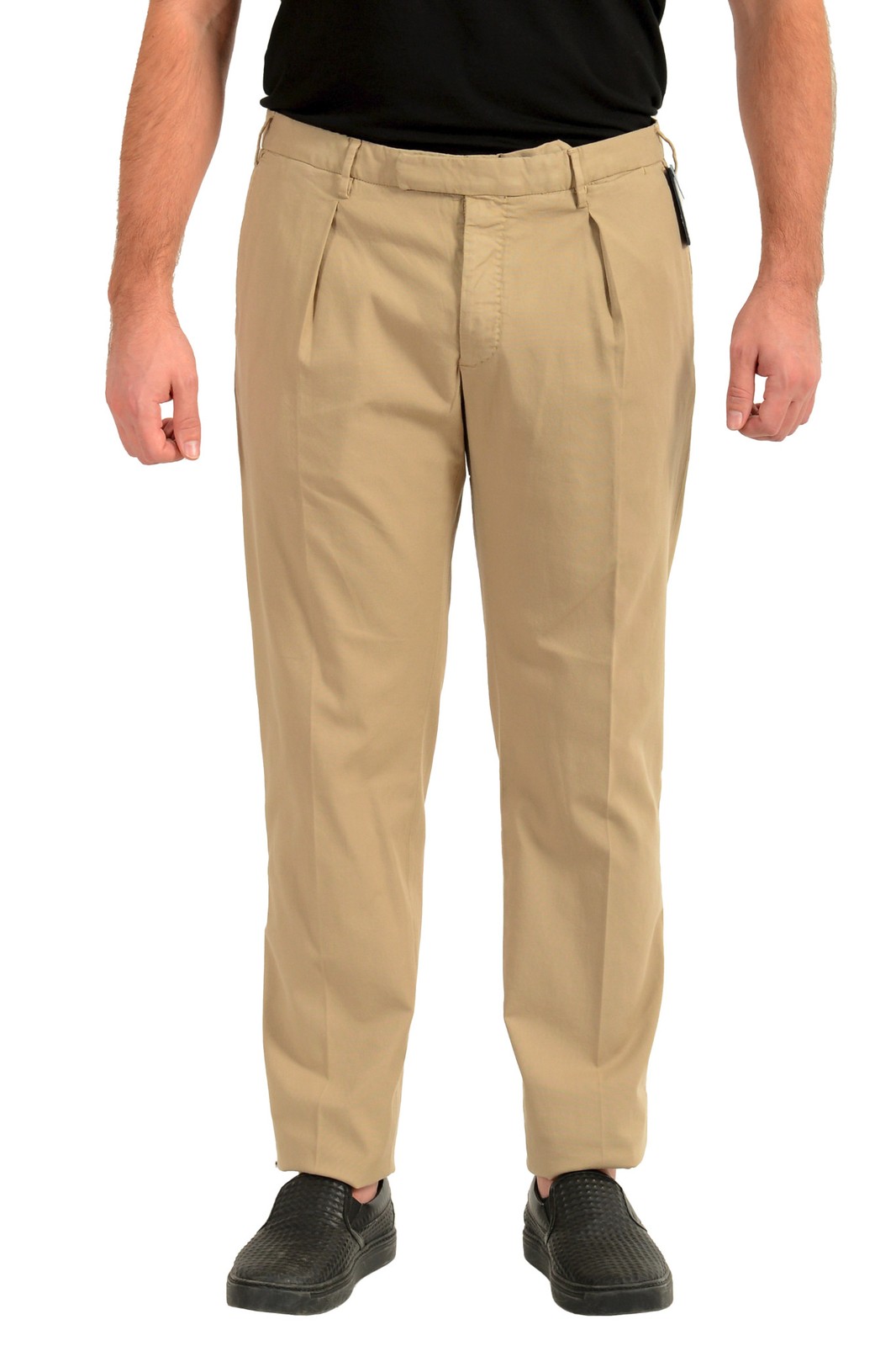 Повседневные брюки Incotex Slowear мужские бежевые Slim Fit с рисунком 30, размер US 38, IT 54