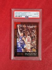1999 UD MJ Career Collection #32 Michael Jordan Bulls NBA Card PSA 8 POP 8
