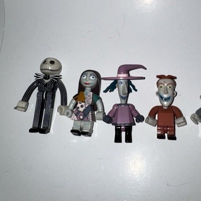 RARE Vintage Yujin Disney NIGHTMARE BEFORE CHRISTMAS Figure Set of 5
