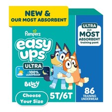 Pampers Easy Ups Ultra Training Pants Underwear, Sizes 2T-6T