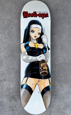 Hook Ups Skateboards Deck Evil Nun - 8.25 X 32.25 ***ULTRA RARE***