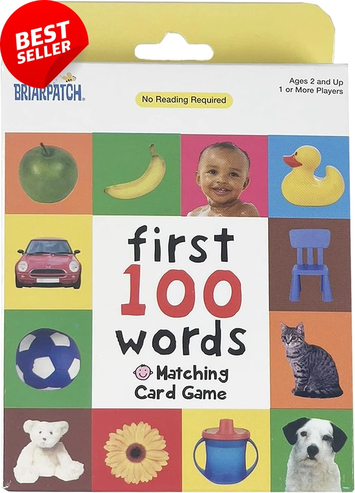 First 100 Words Matching Kids Learning Card Game Travel Preschool Family Ages 2+ - image 4 of 4