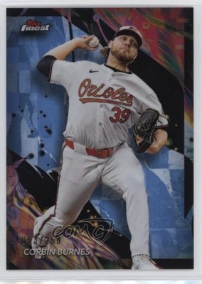 2024 Topps Finest Uncommon Sky Blue Refractor 53/250 Corbin Burnes #123 18yu