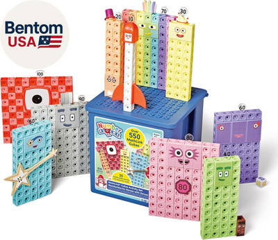 Numberblocks Heroes with Zeroes Mathlink Cubes Activity Set, Preschool Learning
