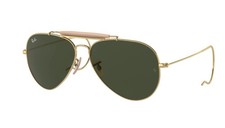 Ray-Ban Outdoorsman Gold Frame Green Classic G-15 58mm RB3030 L0216 Adjustable