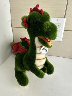 Authentic Steiff Rocky Dragon - 32cm Green Plush Collectible