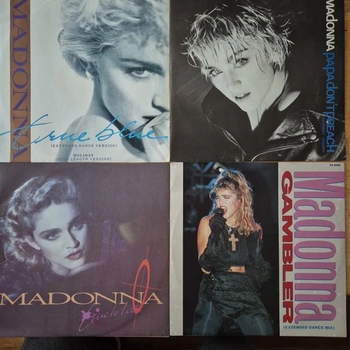 Madonna - 4 x Vinyl Bundle Job Lot - 12" Singles - True Blue / Gambler / Papa
