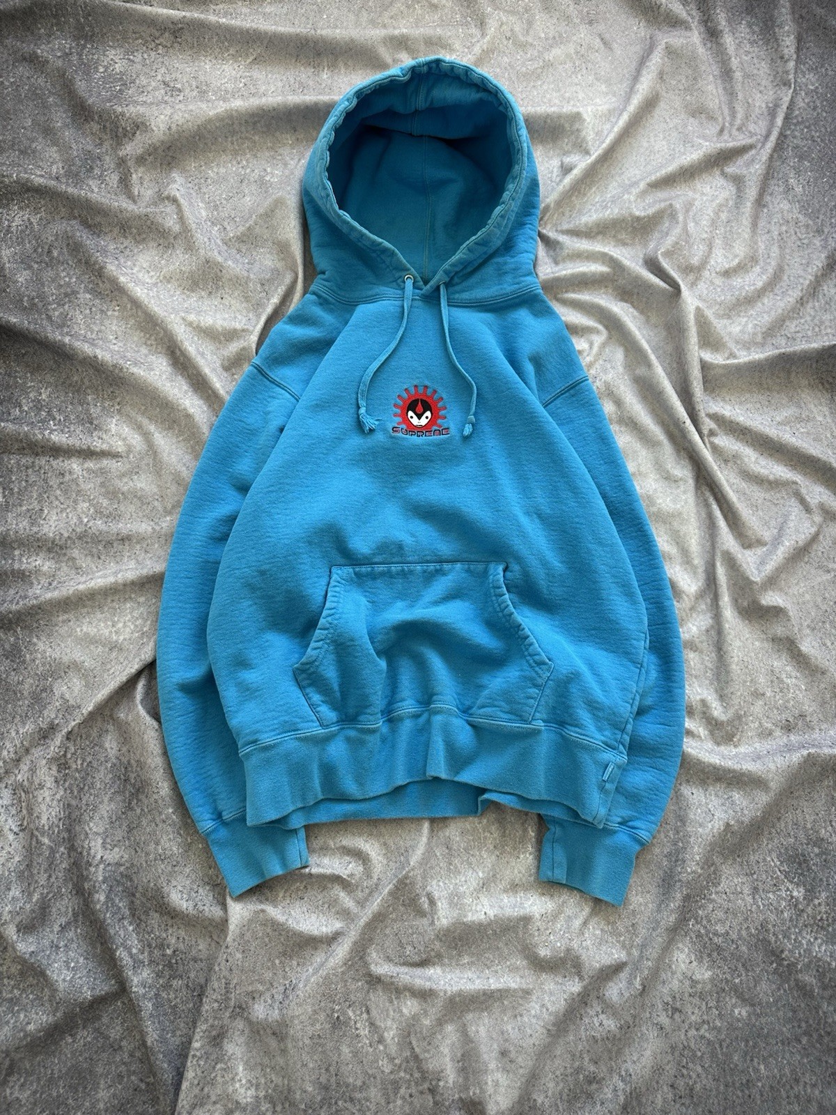 Supreme Vampire Hooded Sweatshirt Blue F/W18 Mike Hill Design Streetwear