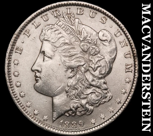 1889 Morgan Silver Dollar- Choice Gem Brilliant Uncirculated Luster #i8680