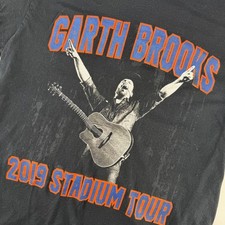 Garth Brooks 2019 Stadium Tour Concert T-Shirt Black Men's L Country Music Tee