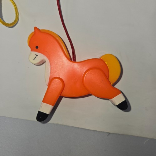 Vintage Fisher Price Spieluhr Mobile Farm Figuren 1973 komplett funktioniert Box - Bild 2 von 15