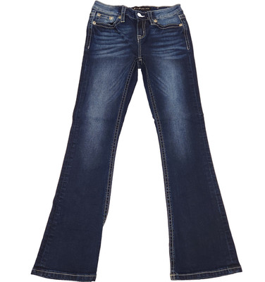 Stella in Dreams Jeans Womens 5 / 27 Mid Rise Bootcut Dark Wash Embellished