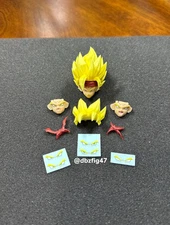 SH Figuarts Tonsen Arttoys Bardock Super Saiyan 1 & 2 Custom Headsculpt & Faces