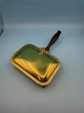 Vintage Silent Butler Crumb Catcher Brass Italy 