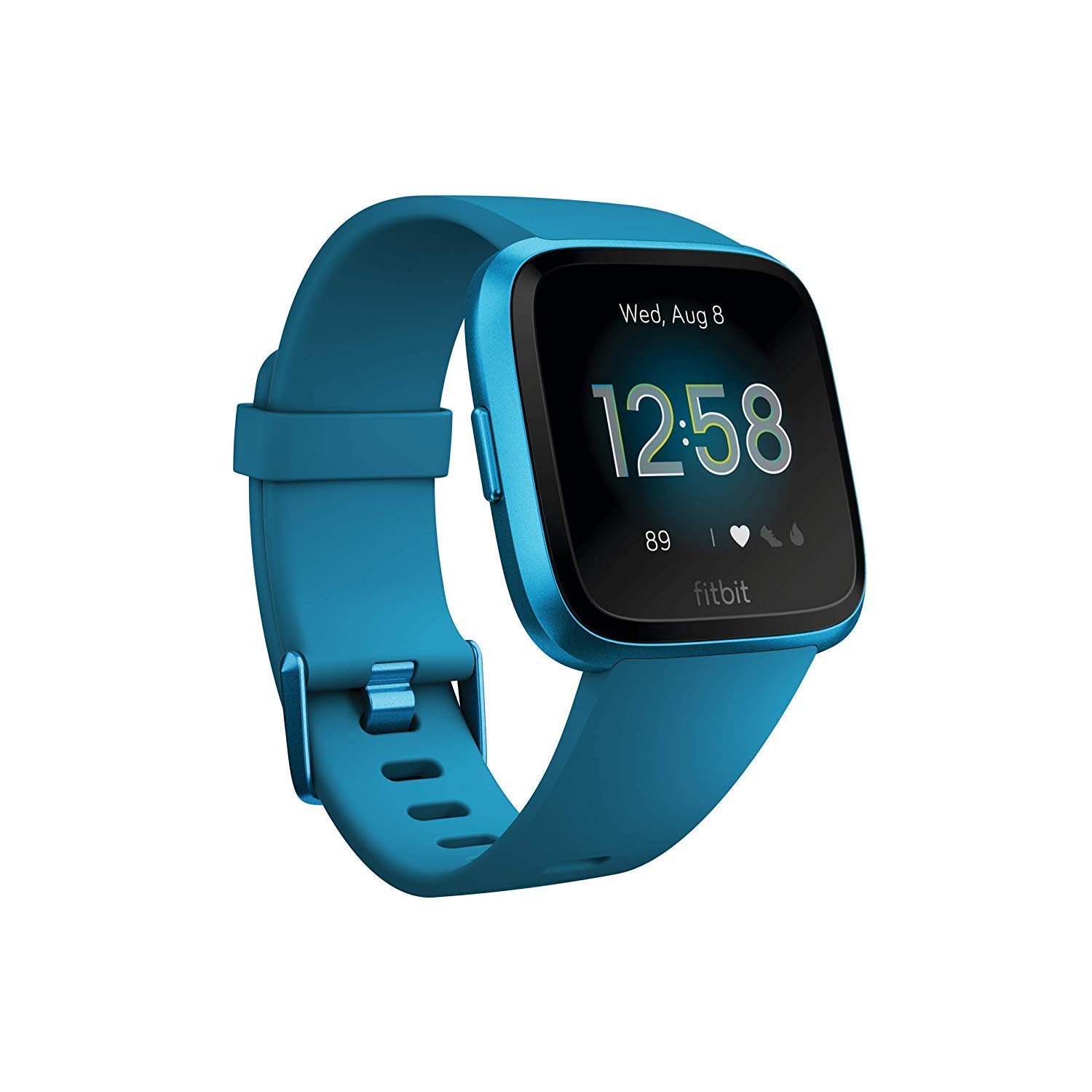 Fitbit - Versa Lite Edition Smartwatch - Marina Blue - FB415BUBU