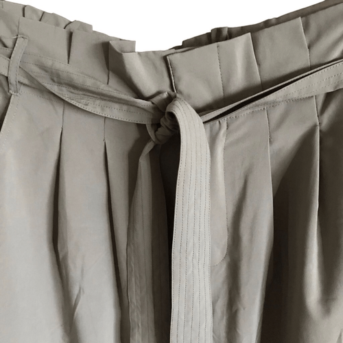 Thread & Supply Gr. Large grün kurze Hose Capri Paperbag Taille neu mit Etikett (Zb - Bild 3 von 4