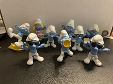 SMURFS McDonald's Happy Meal Toys 2013 Lot of 9
