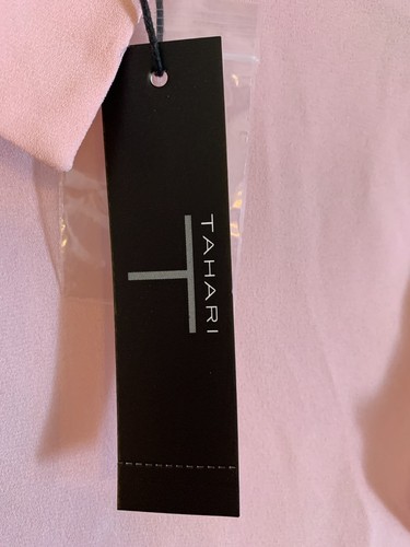 Women's NEW Tahari Short Sleeve Button Front Rose Blouse - S - Picture 3 of 5