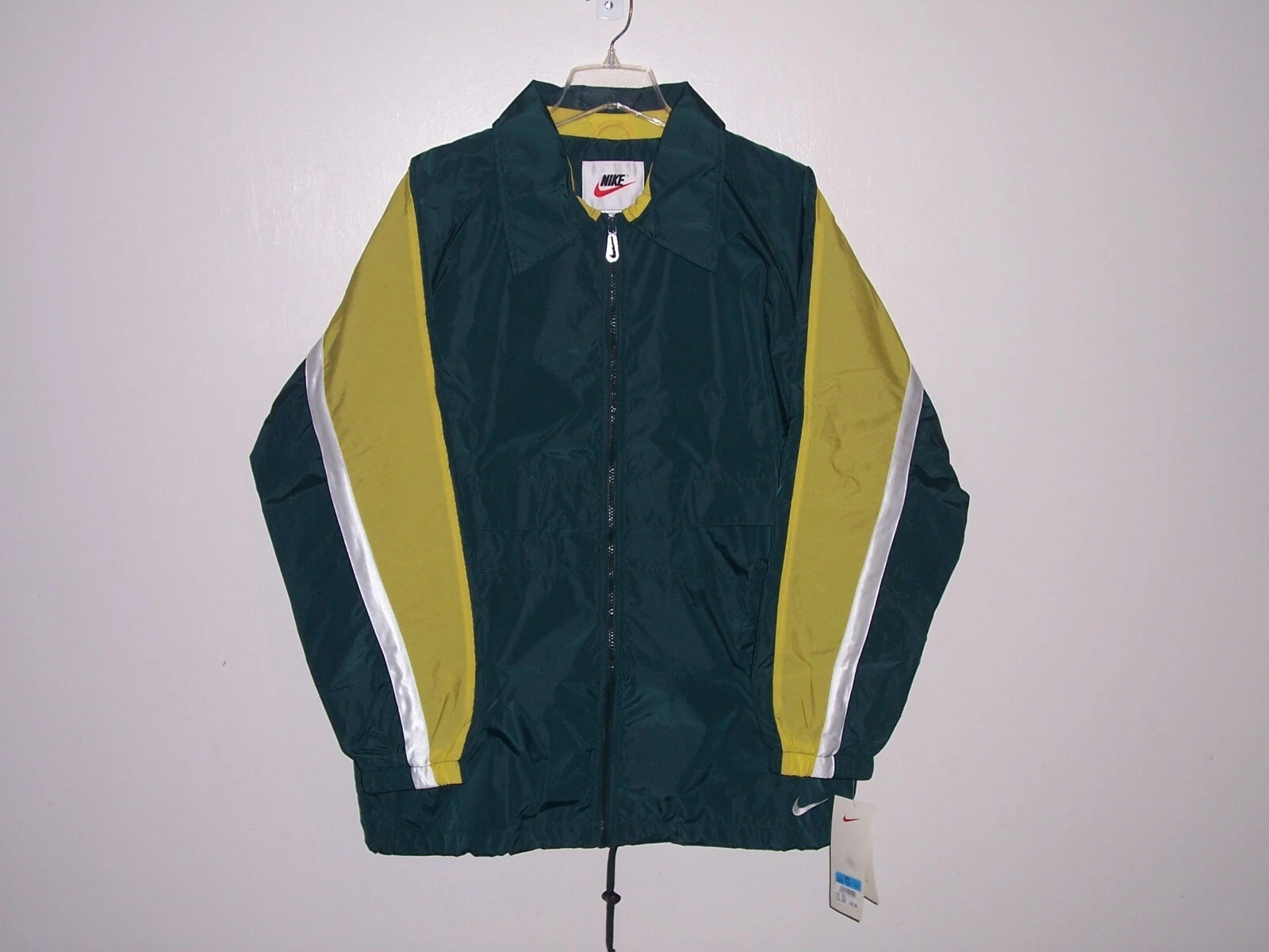 Men's Original '90s Nike Windbreaker Jacket - Dark Green - Size Medium