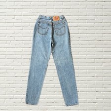 Vintage 90s Levi  s Button Fly Jeans High Waisted Made In USA Light Wash