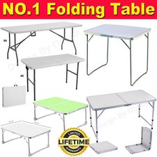 Cheap-Catering Camping Heavy Duty Folding Trestle Table Picnic BBQ Party 4ft 5ft