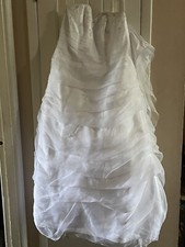 white wedding dress size 18