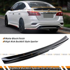 For 2013-2019 Nissan Sentra Matt Black Jdm Duckbill High Kick Trunk Spoiler Wing