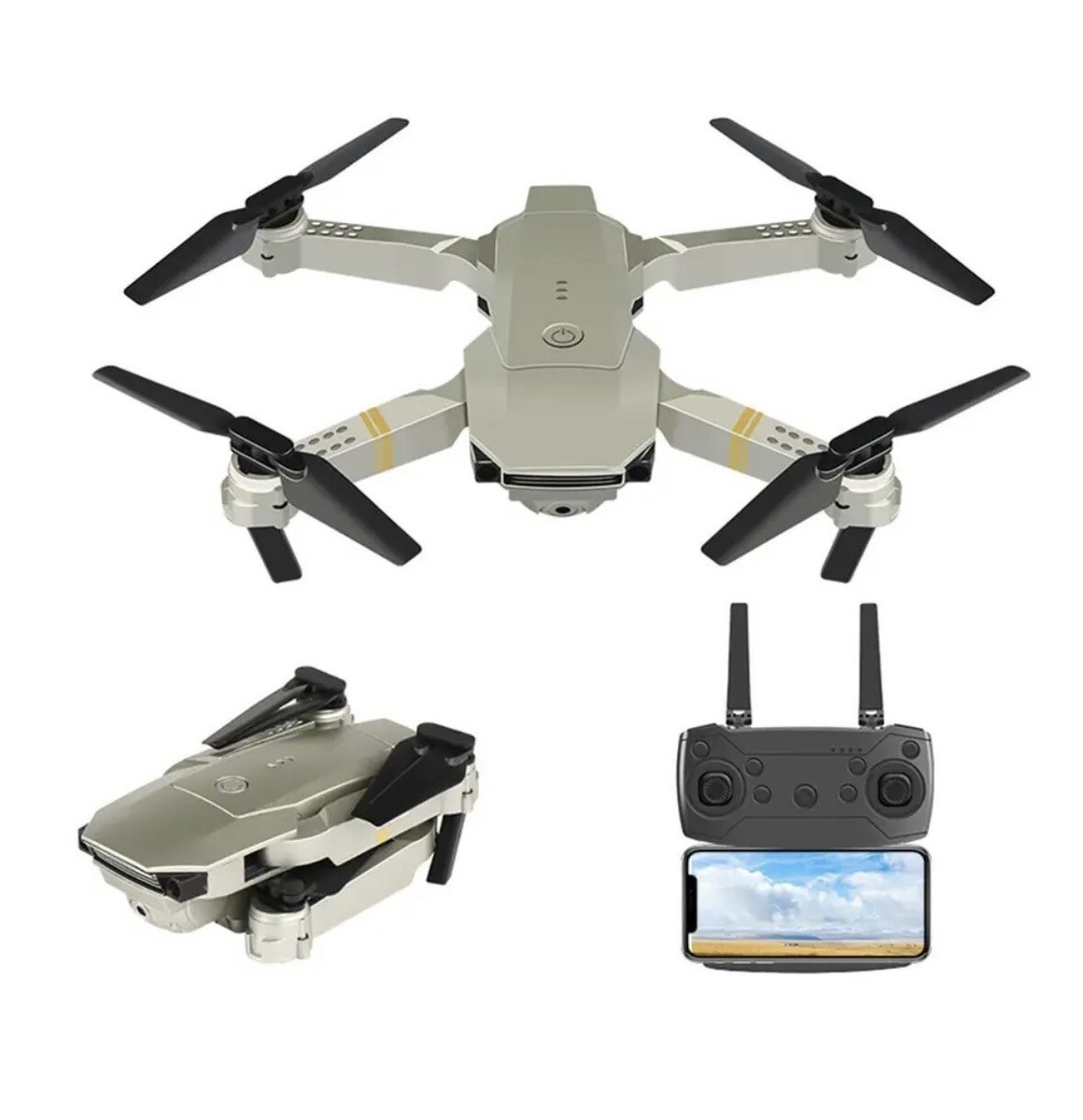 4K Drone HD Wide Angle Camera Drone WiFi E58 Foldable RC