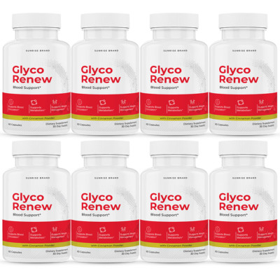 Glyco Renew Advanced Blood Support Pills for Healthy Blood Sugar Levels 8 Pack