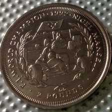 UNC 1993 ISLE OF MAN Two Pound Formula 1 World Champion Nigel Mansell £2 Coin