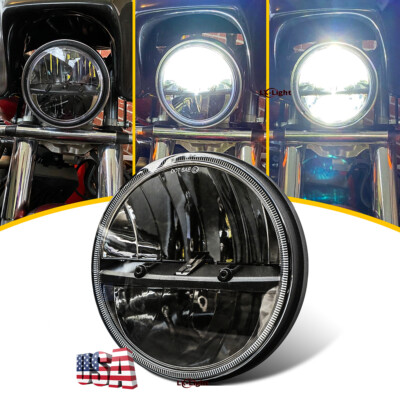 7inch Round Led Headlight Hi/Lo Beam for Yamaha V-Star 650
