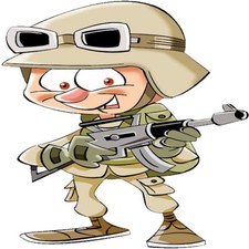 30 Custom Little Soldier Personalized Address Labels