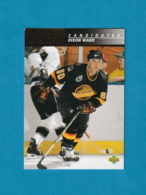 1992-93 Upper Deck CALDER CANDIDATES # CC1 Dixon Ward VANCOUVER CANUCKS