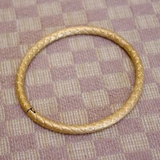 NEW 5mm 14K YELLOW GOLD ITALIAN MADE BANGLE BRACELET 9.6 grams 