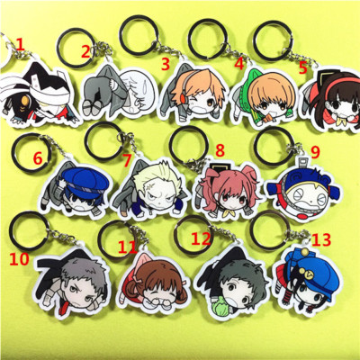 Persona 4 Seta Souji Adachi Toru Yosuke Hanamura Acrylic Keychain Pendant Holder