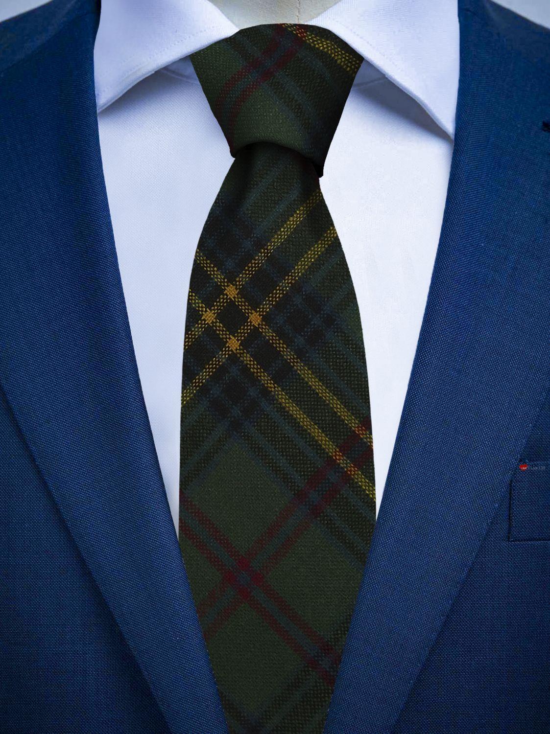 Mens Tie Irish Wool in Ireland County Limerick Tartan Plaid image 3