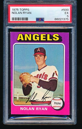 1975 Topps NOLAN RYAN #500 PSA 5 - No Creases