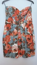 Bay Strapless Floral Dress Size 14