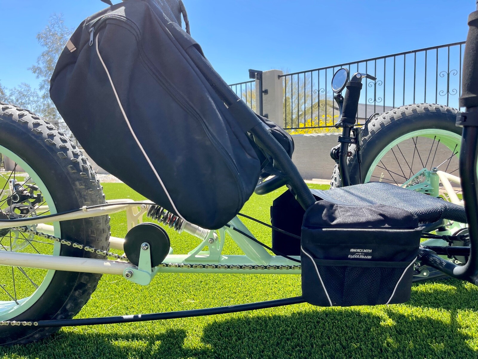 Recumbent trike and bike bags