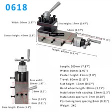 0618 JY21023/30mm BV20-1 JY250 Quick Change Bench Lathe Posts&Holders Tool Hold